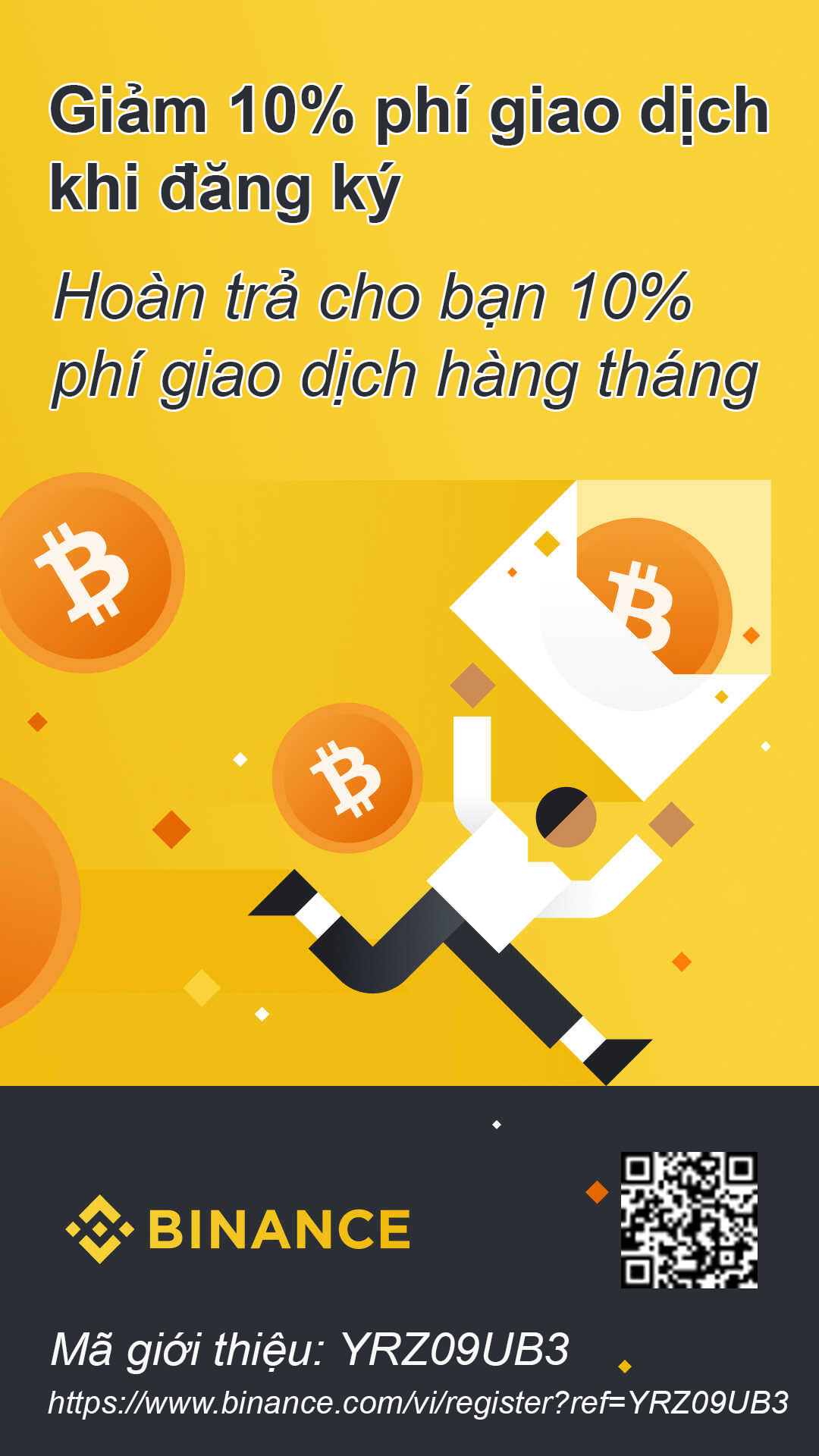 Đăng ký sàn Binance được giảm 10% phí giao dịch hàng tháng